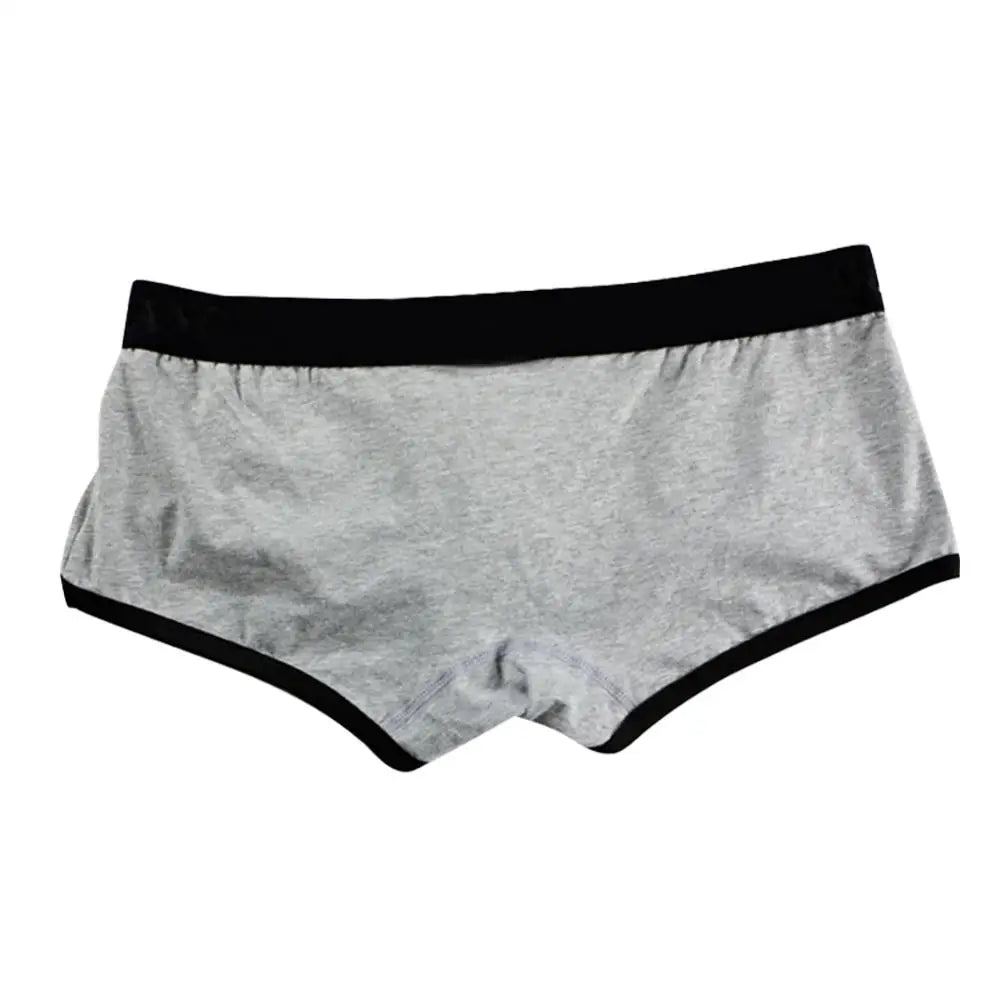 Plus Size Men U Convex Boxers Briefs Breathable Soft Cotton Mid Rise Underwear Loose Underpants Boxer Shorts