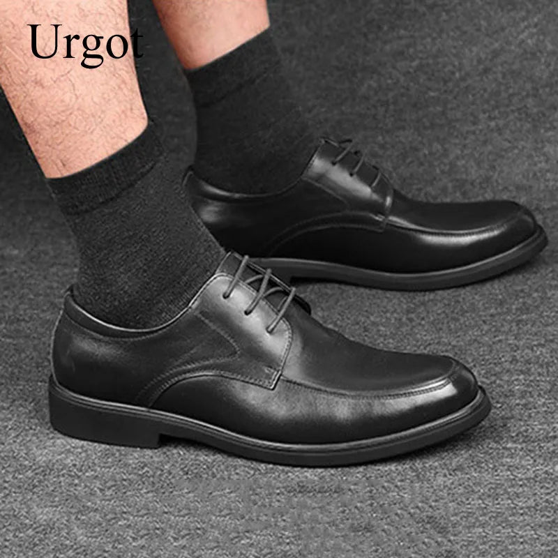 Urgot 10 Pairs High Quality Comb Cotton Men Dress Socks Plus Size Black Long Business Classic Solid Color Socks 46 47 48 49 50