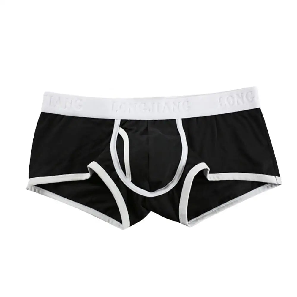 Plus Size Men U Convex Boxers Briefs Breathable Soft Cotton Mid Rise Underwear Loose Underpants Boxer Shorts