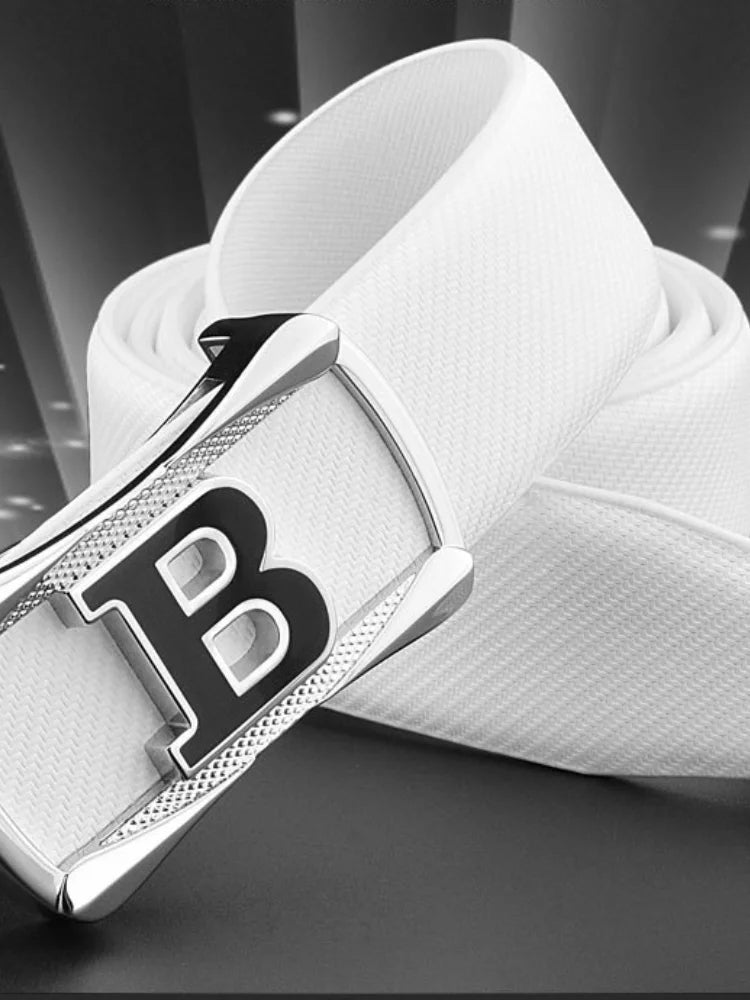 New Letter Belt Men's Leather Summer White Belt Men Fashion Belts for High Quality Ladies Luxury Designer