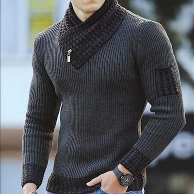 Cross Knit Casual V-neck Inner Fashion Sweater