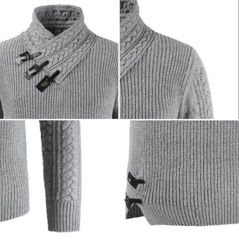 British Social Guy Sweater Half-High Collar Sweater