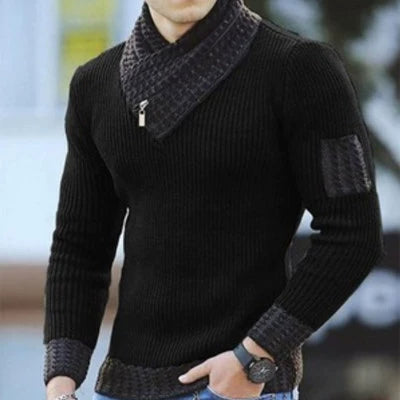 Cross Knit Casual V-neck Inner Fashion Sweater