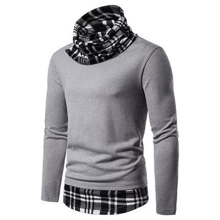 Cross Knit Casual V-neck Inner Fashion Sweater