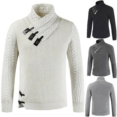 British Social Guy Sweater Half-High Collar Sweater