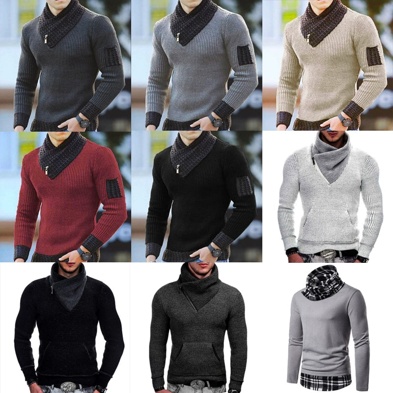 Cross Knit Casual V-neck Inner Fashion Sweater