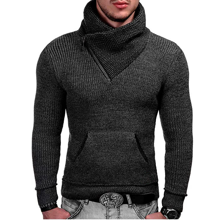 Cross Knit Casual V-neck Inner Fashion Sweater