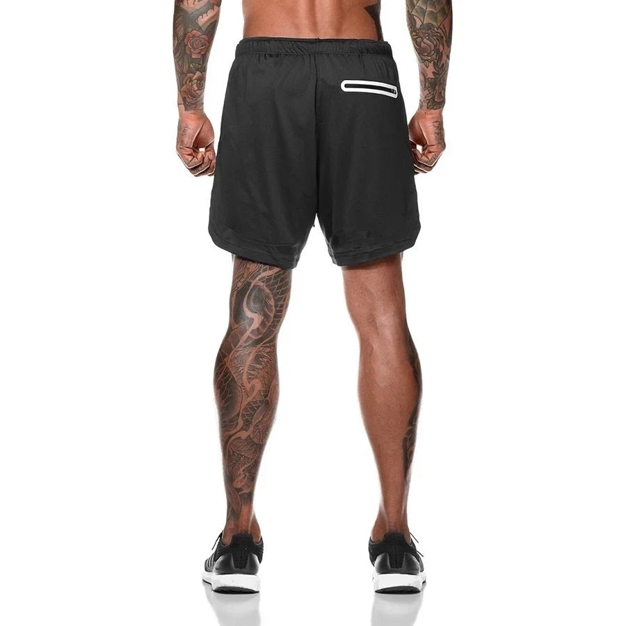 Men's Running Sets Summer Sportswear Gym Fitness Suits Quick Dry T-Shirts+Short Sports Clothing Workout Training Sport Tracksuit