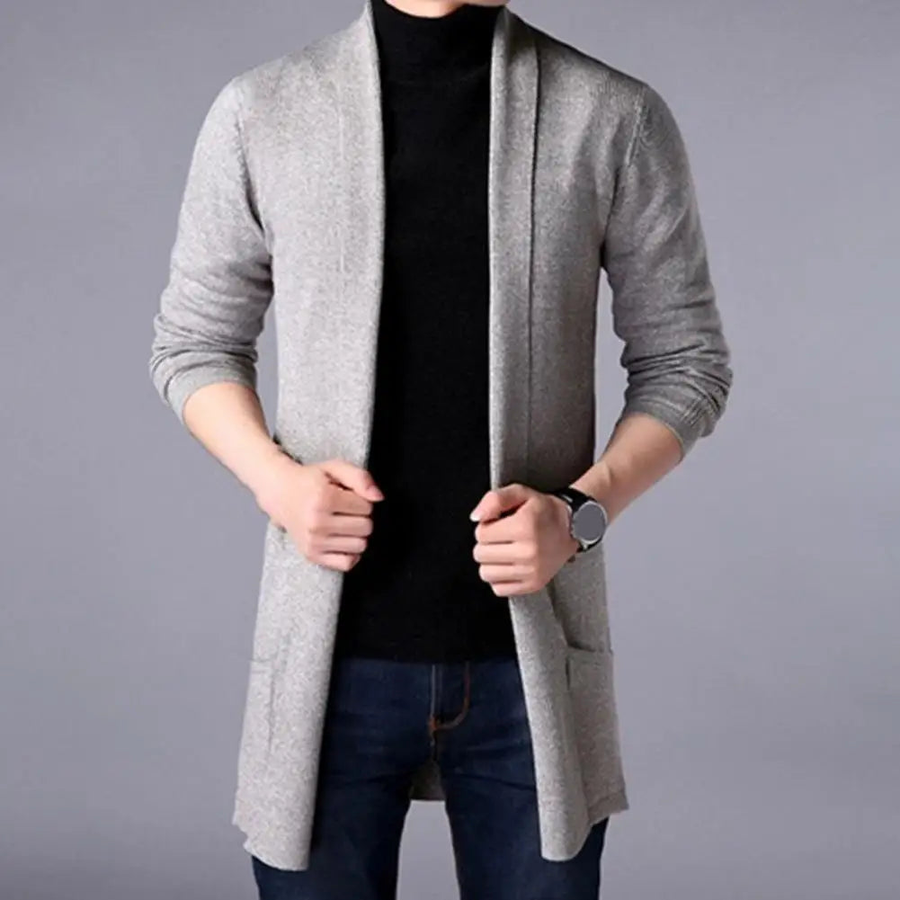 Useful Cardigan Sweater All Match Autumn Knitting Sweater Men Winter Knitting Sweater Coat