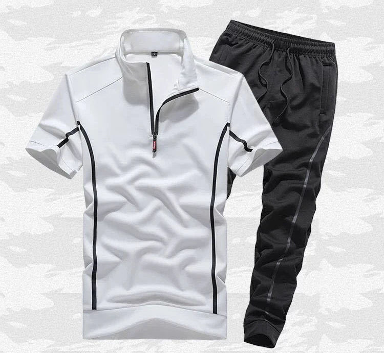 Top Pants Sets Man Polyester T Shirt Slim Fit Sports Suits Cotton Essential Fashion Tracksuit Cheap Loose Kpop Men's Clothing