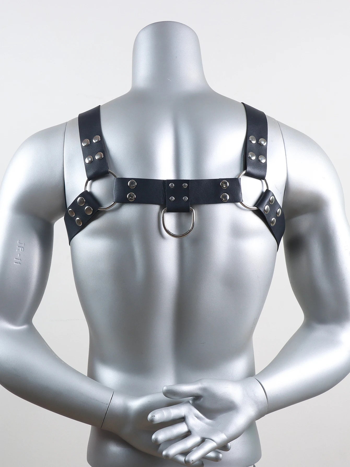 Fullyoung Genuine PU Men's Sexy Bondage Restraints Leather Belt Chest Straps Harness Gay Buckles Punk Rave Clubwear Toys For man