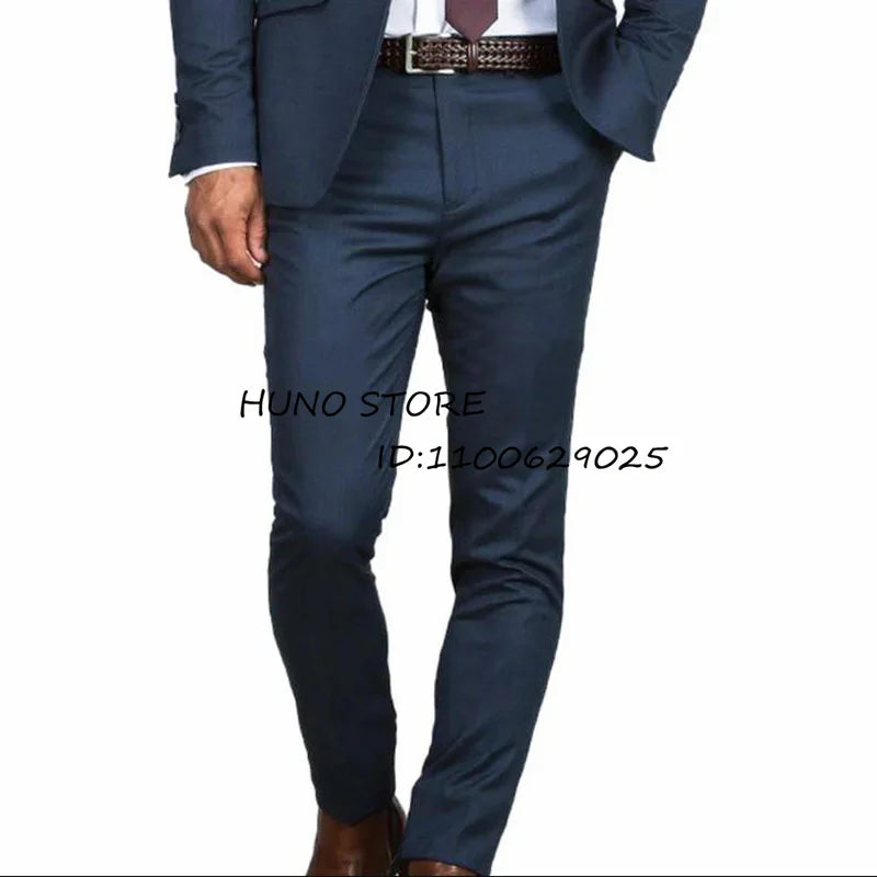 2024 New Men's Formal Fit Single breasted Elegant man suit Customized  Casual Business Office Jacket Set of Two Comfortable