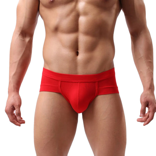 Men Fashion Sexy Gay Classic Men's Briefs New Male Sleepwear Panties Low Waist Underpants Modal Underwears Briefs