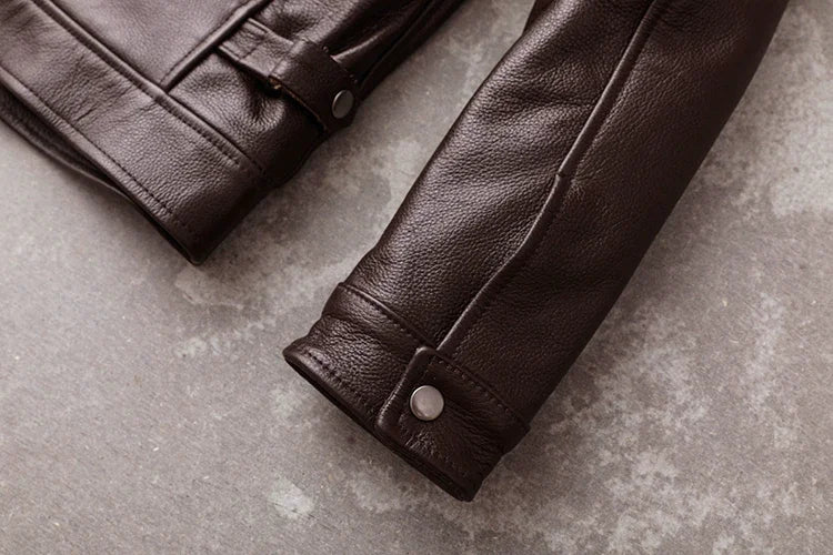 AYUNSUE Men's Real Cowhide jackets Genuine Leather Jacket Men Clothing Autumn Coat Mens Clothes jaqueta couro legítimo masculino